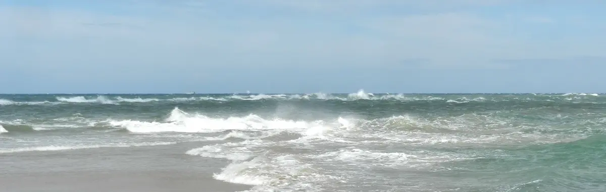 Grenen at Skagen, where two seas meet