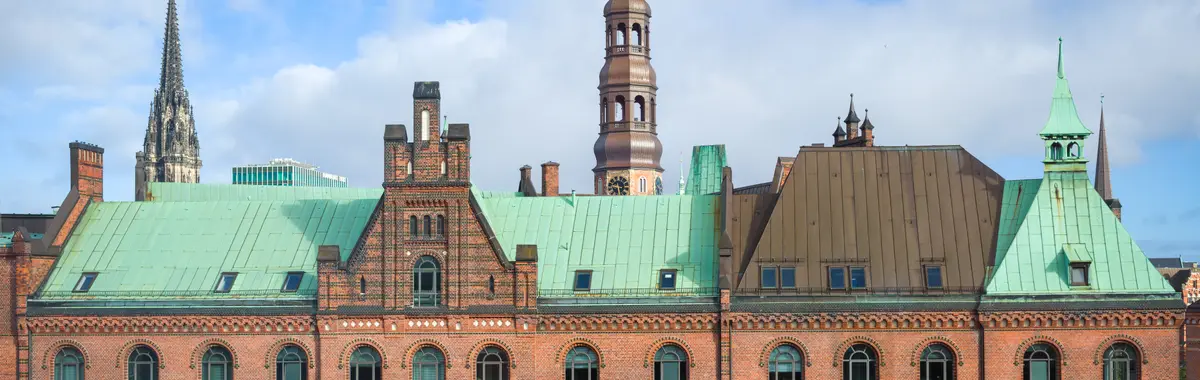 Hamburg's Speicherstadt on the Elbe