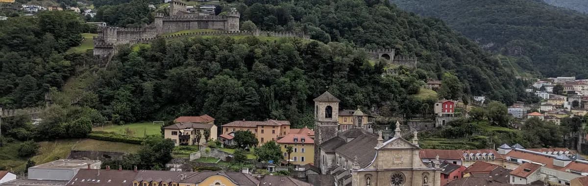 The three UNESCO castles of Bellinzona, on the North–South Route